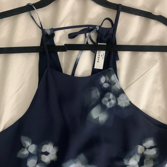 Halter Midi Printed Slip Dress | Babaton, Aritzia - Picture 9 of 9